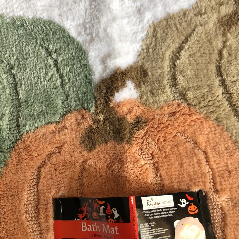 Autumn PUMPKINS Bath Mat Rug - Picture 4 of 9